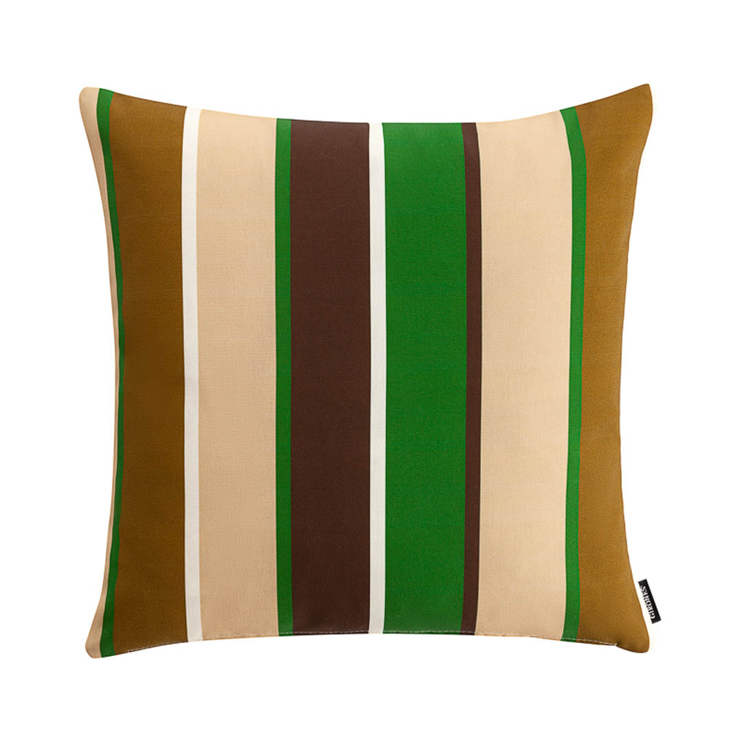 Outdoor Botanic Stripe Green Cushion Cover