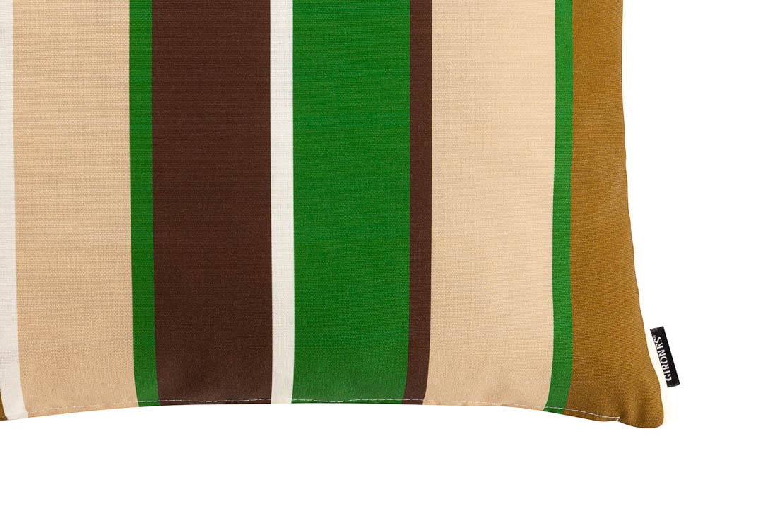 Outdoor Botanic Stripe Green Cushion Cover 3