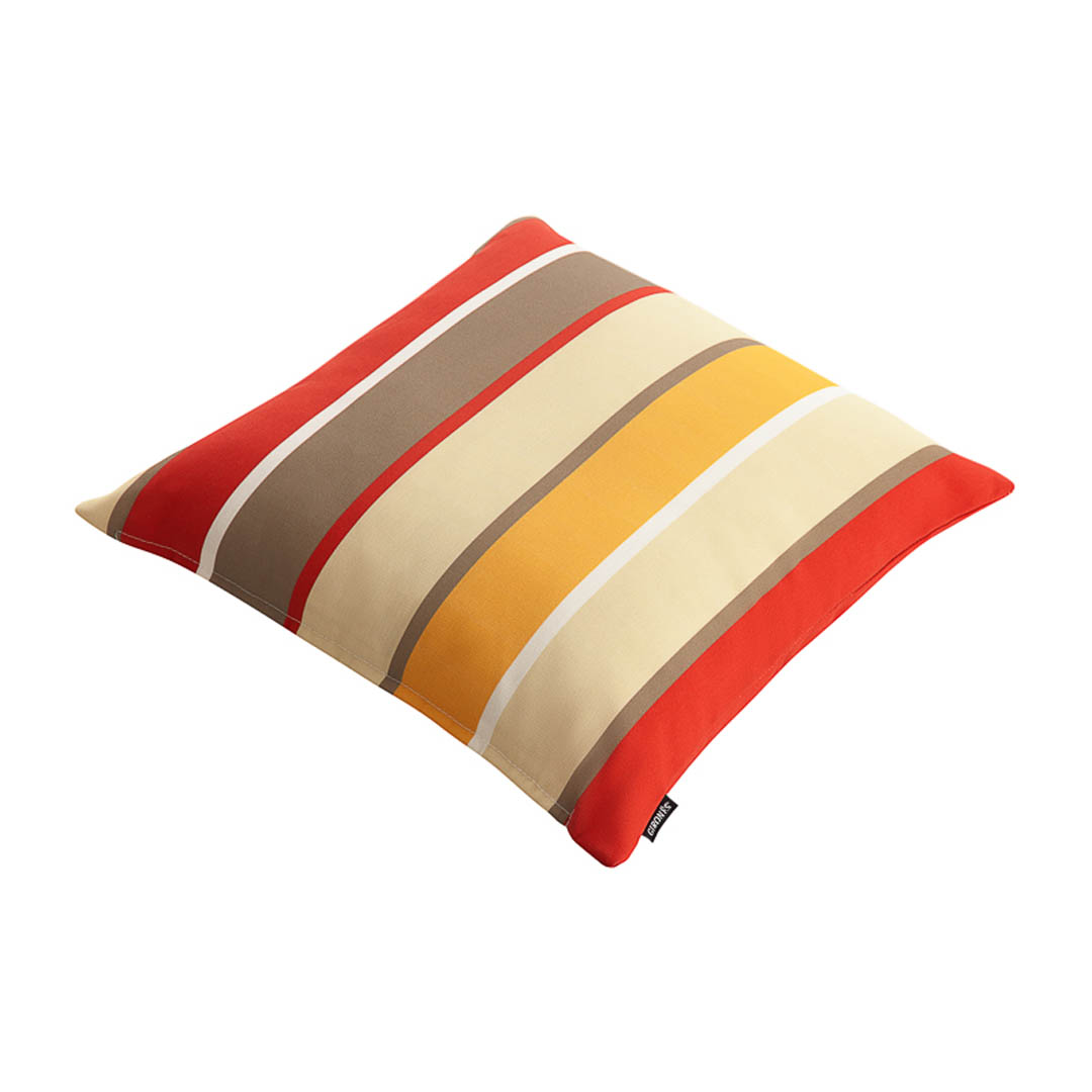 Outdoor Botanic Stripe Red Cushion Cover 4