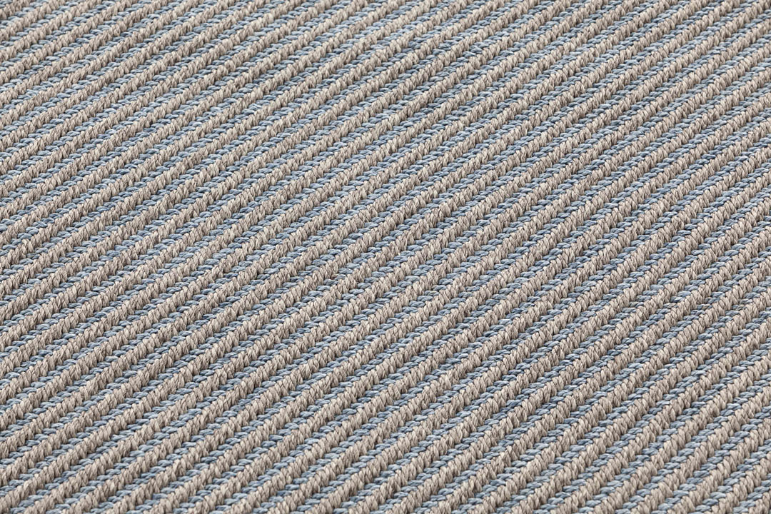 Garden Layers Diagonal Almond Blue Rug by Gan Rugs 3